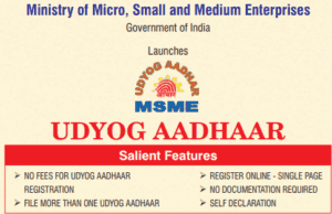 Udyog Aadhaar and MSME Registration