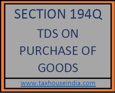 TDS on Purchase of Goods