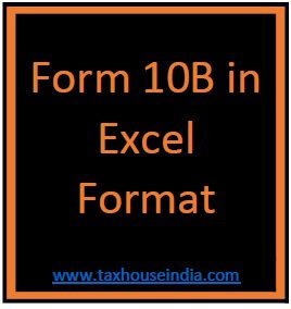 Form 10B in Excel Format